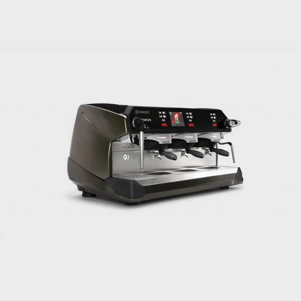 Ekspres trzygrupowy do kawy Classe 11 USB Xcelsius w kolorze brązowym - przód, prawy bok