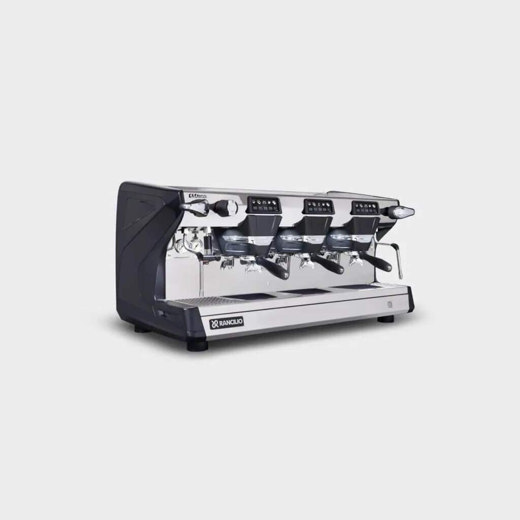 Ekspres trzygrupowy do kawy Classe 5 USB w kolorze czarnym - przód, prawy bok