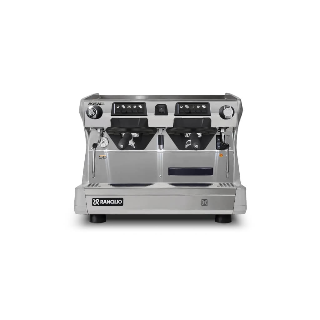 Ekspres dwugrupowy Compact do kawy Classe 5 USB w kolorze szarym - przód