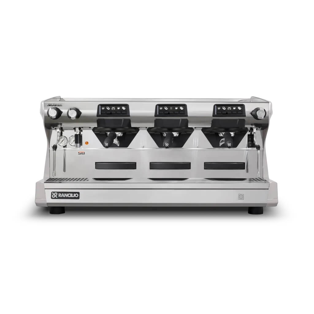 Ekspres trzygrupowy do kawy Classe 5 USB w kolorze białym - przód