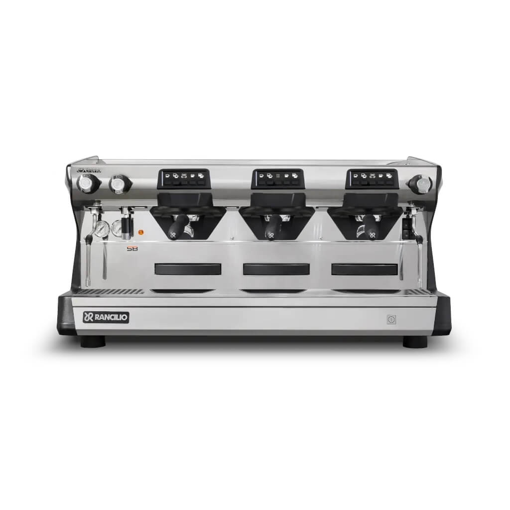 Ekspres trzygrupowy do kawy Classe 5 USB w kolorze czarnym - przód