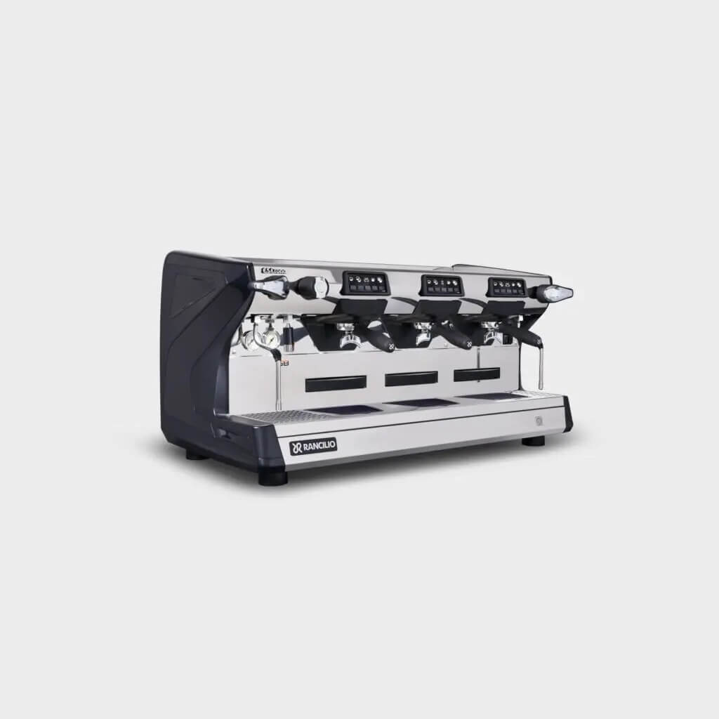 Ekspres trzygrupowy do kawy Classe 5 USB w kolorze czarnym - przód, prawy bok