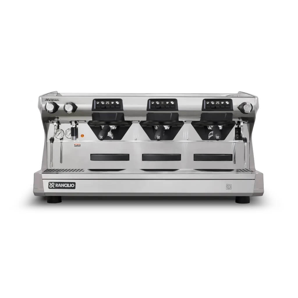 Ekspres trzygrupowy do kawy Classe 5 USB w kolorze szarym - przód