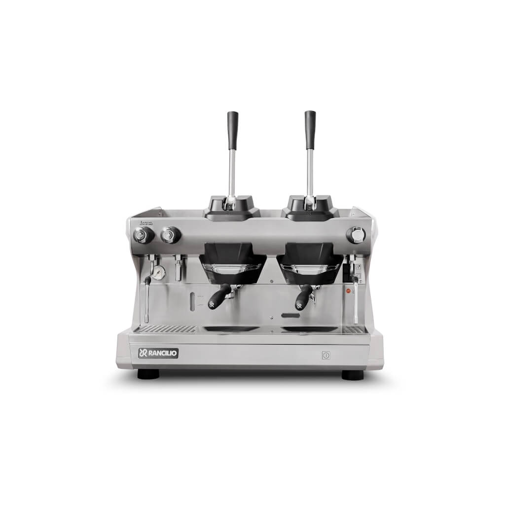 Ekspres dwugrupowy do kawy Classe 5 Leva w kolorze białym - przód