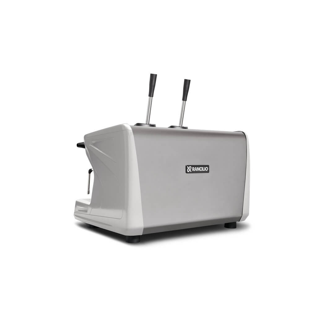 Ekspres 2-grupowy do kawy Classe 5 Leva - biały, tył, lewy bok Ekspres dwugrupowy do kawy Classe 5 Leva w kolorze białym - tył, lewy bok