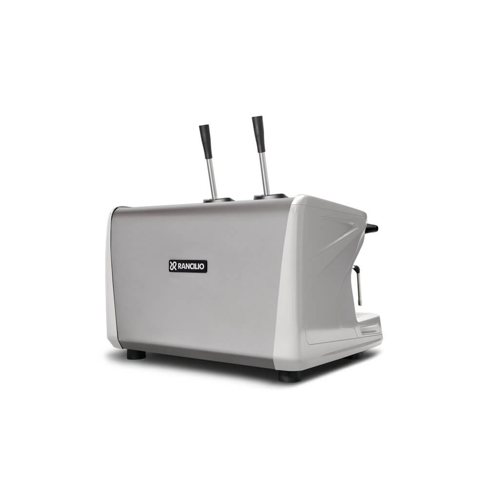 Ekspres 2-grupowy do kawy Classe 5 Leva - biały, tył, prawy bok Ekspres dwugrupowy do kawy Classe 5 Leva w kolorze białym - tył, prawy bok