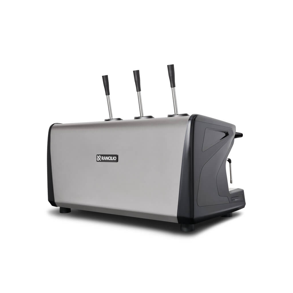 Ekspres 3-grupowy do kawy Classe 5 Leva - czarny, tył, prawy bok Ekspres trzygrupowy do kawy Classe 5 Leva w kolorze czarnym - tył, prawy bok