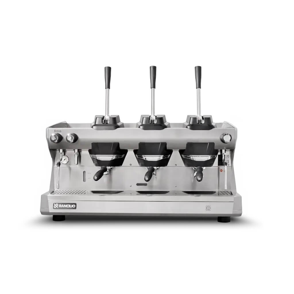 Ekspres trzygrupowy do kawy Classe 5 Leva w kolorze szarym - przód