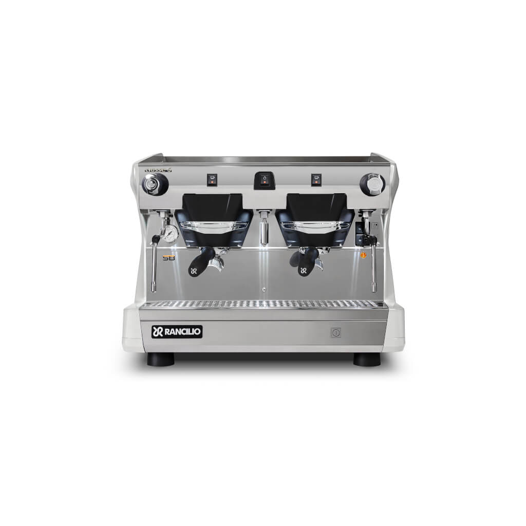 Ekspres dwugrupowy Compact do kawy Classe 5 S w kolorze białym - przód