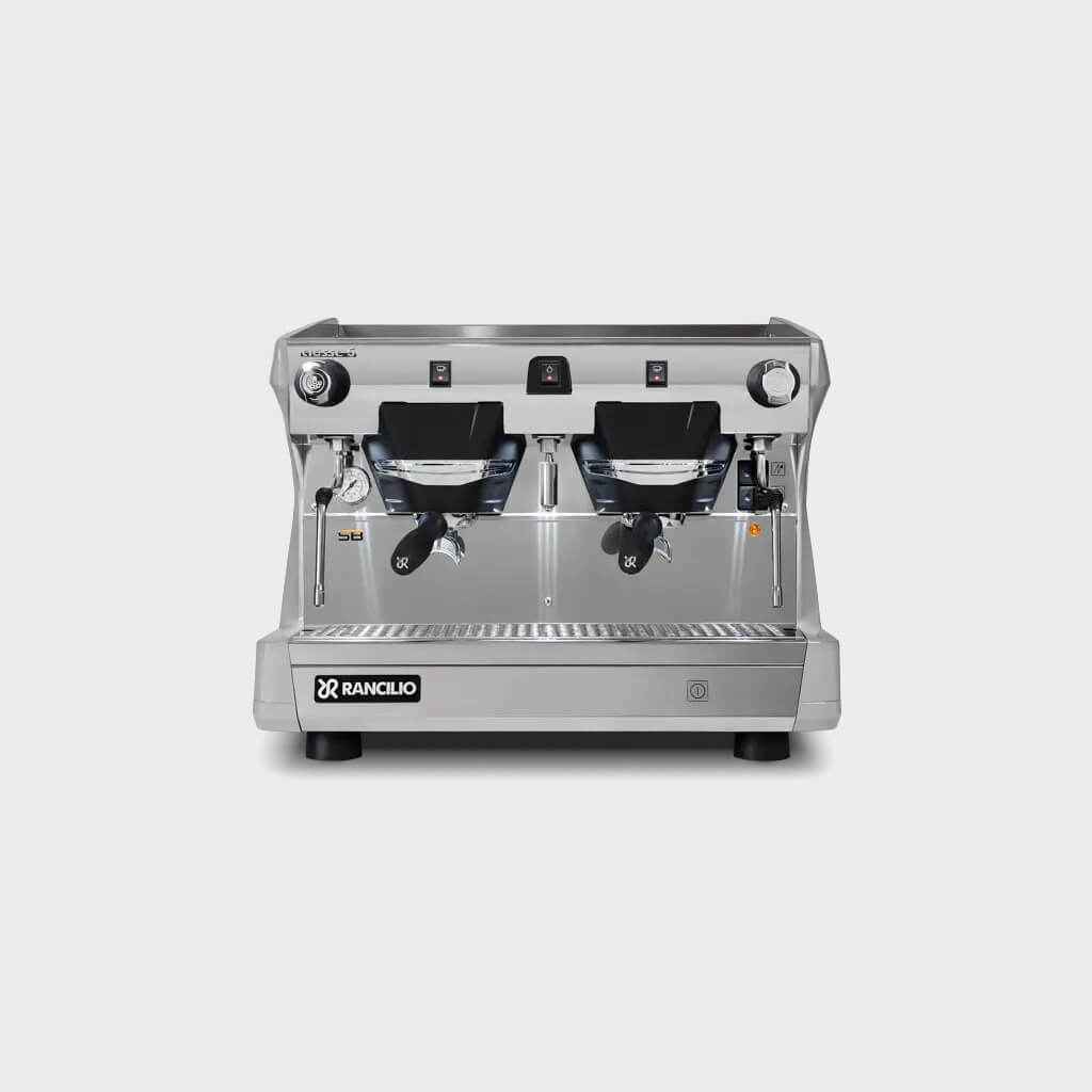 Ekspres dwugrupowy Compact do kawy Classe 5 S w kolorze szarym - przód