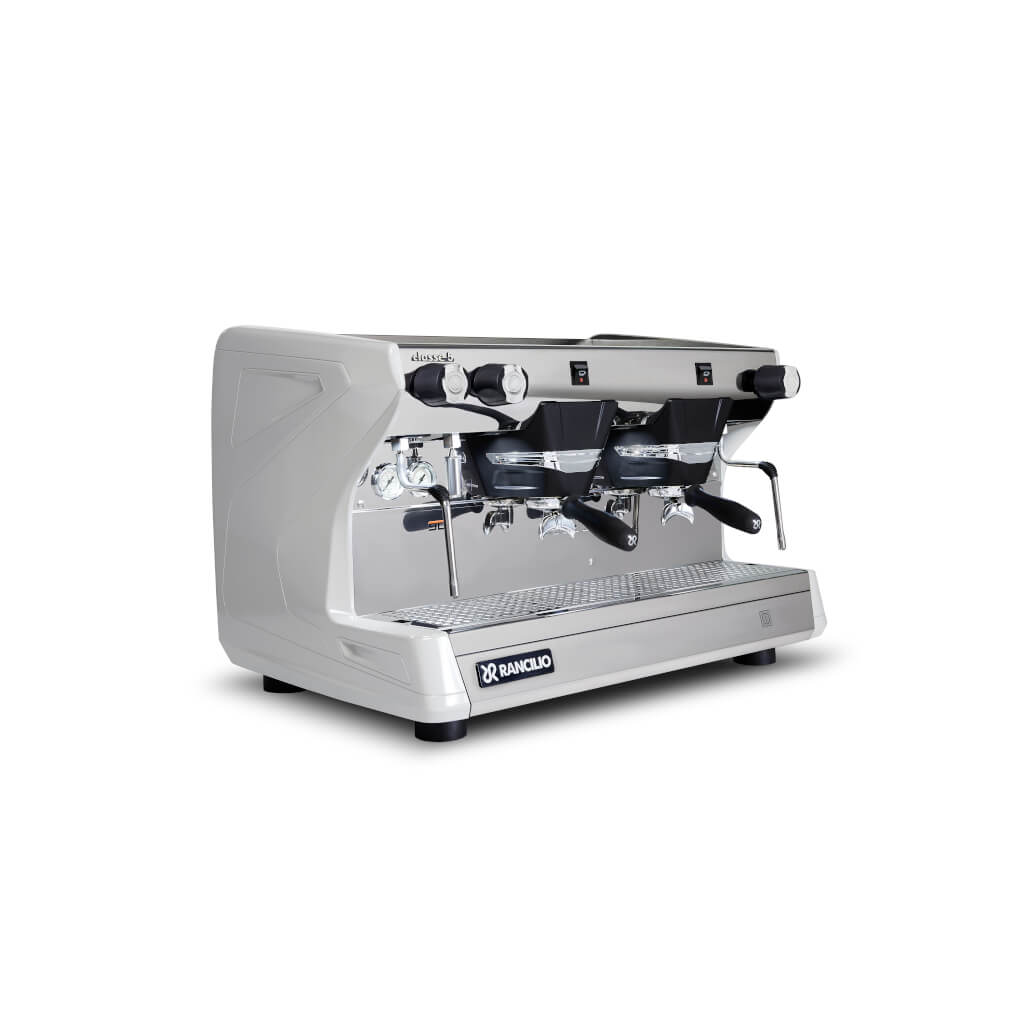 Ekspres dwugrupowy do kawy Classe 5 S w kolorze białym - przód, prawy bok