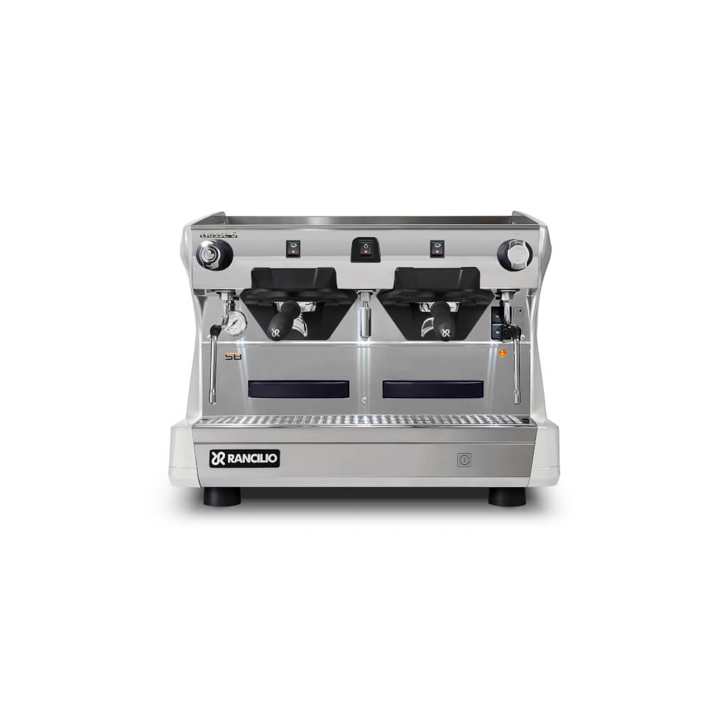 Ekspres dwugrupowy Compact do kawy Classe 5 S w kolorze białym - przód