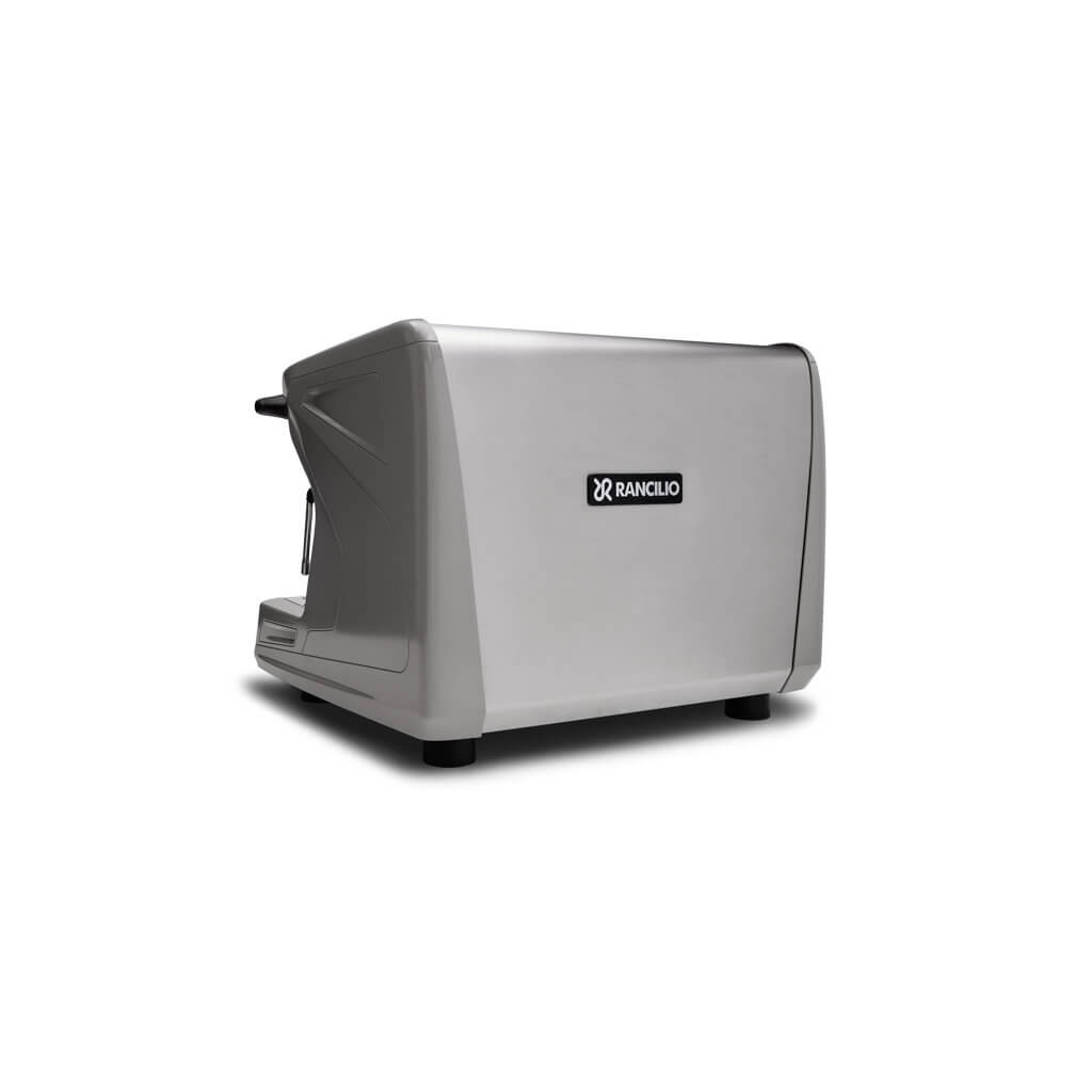 Ekspres dwugrupowy Compact do kawy Classe 5 S w kolorze szarym - tył, lewy bok