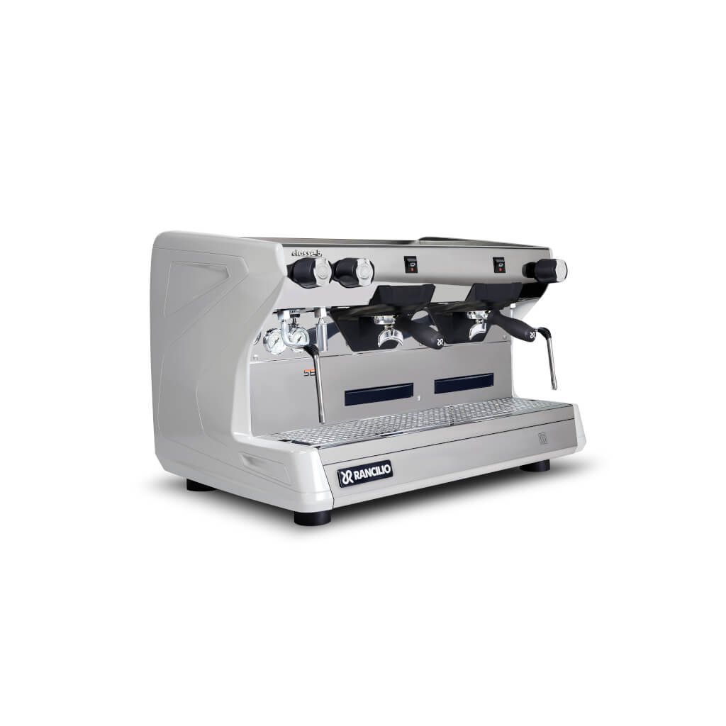 Ekspres dwugrupowy do kawy Classe 5 S w kolorze białym - przód, prawy bok