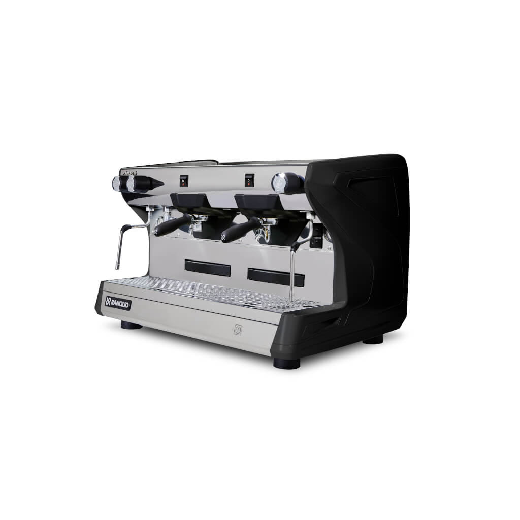 Ekspres dwugrupowy do kawy Classe 5 S w kolorze czarnym - przód, lewy bok