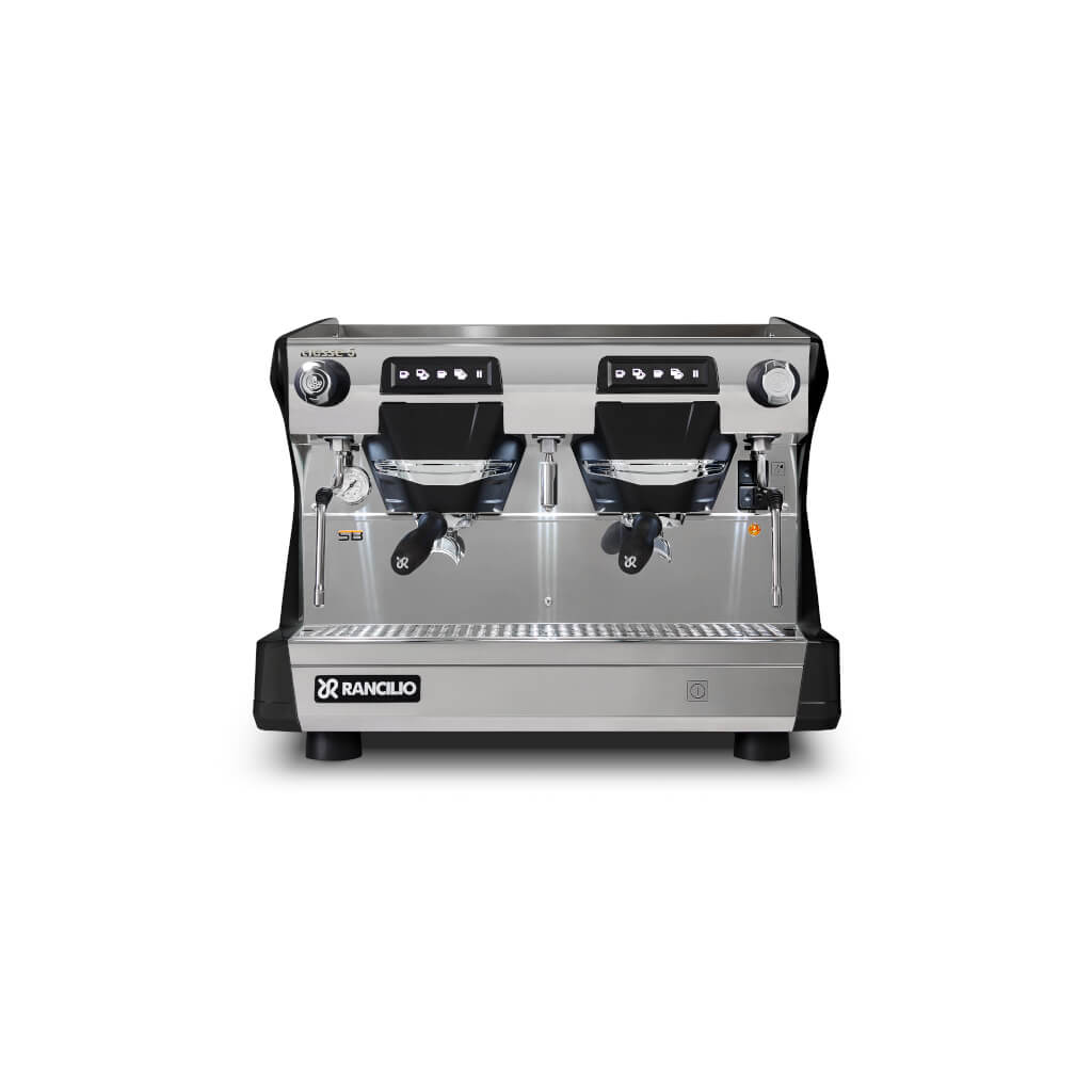 Ekspres dwugrupowy Compact do kawy Classe 5 USB w kolorze czarnym - przód