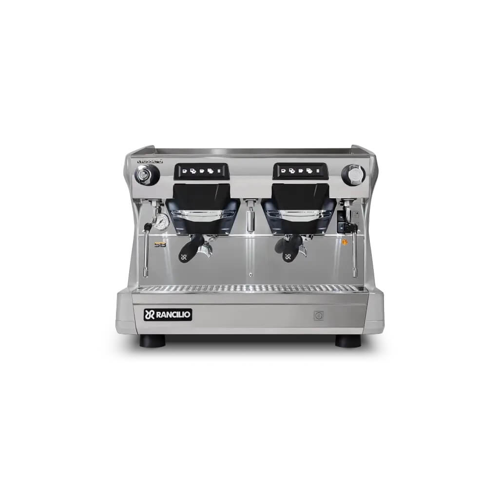 Ekspres dwugrupowy Compact do kawy Classe 5 USB w kolorze szarym - przód