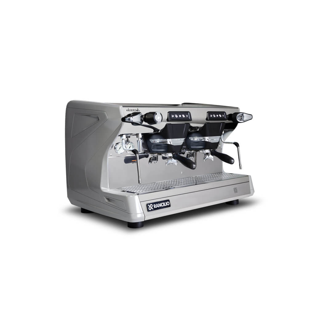 Ekspres dwugrupowy do kawy Classe 5 USB w kolorze szarym - przód, prawy bok