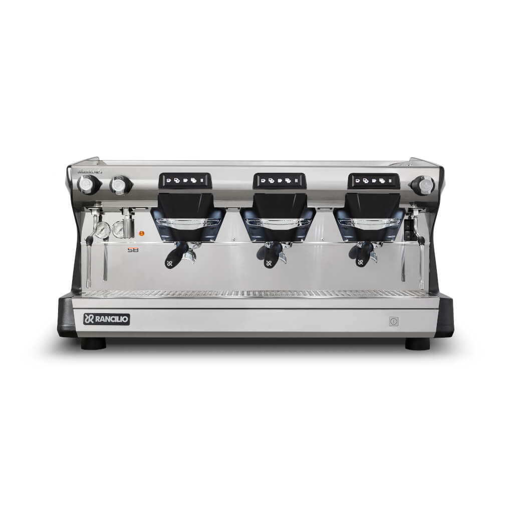 Ekspres trzygrupowy do kawy Classe 5 USB w kolorze czarnym - przód