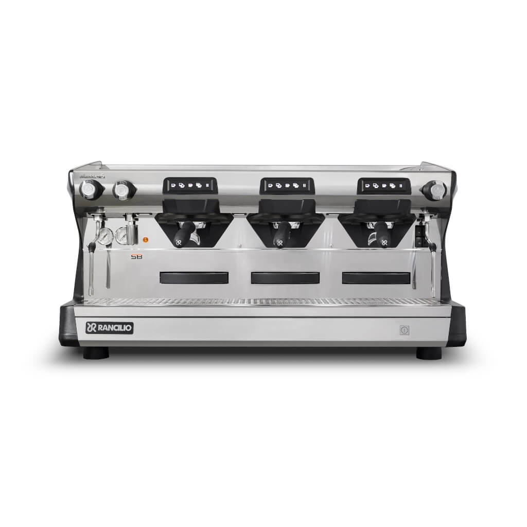 Ekspres trzygrupowy do kawy Classe 5 USB Wysoka Grupa w kolorze czarnym - przód