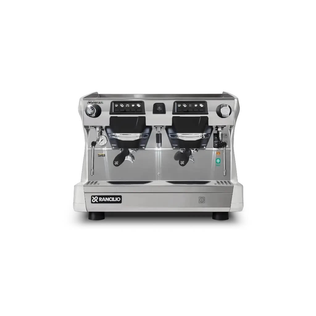 Ekspres dwugrupowy Compact do kawy Classe 5 USB w kolorze białym - przód