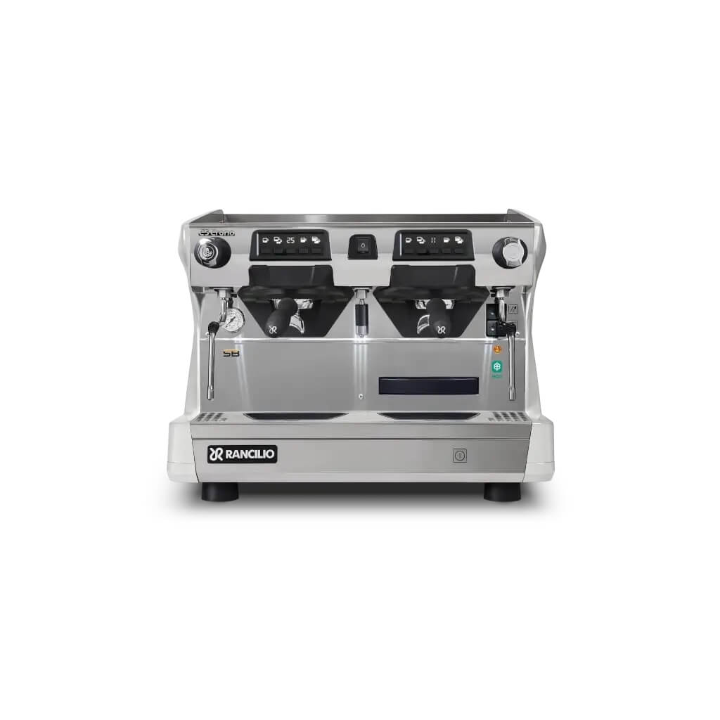 Ekspres dwugrupowy Compact do kawy Classe 5 Eco Crono Wysoka Grupa w kolorze białym - przód