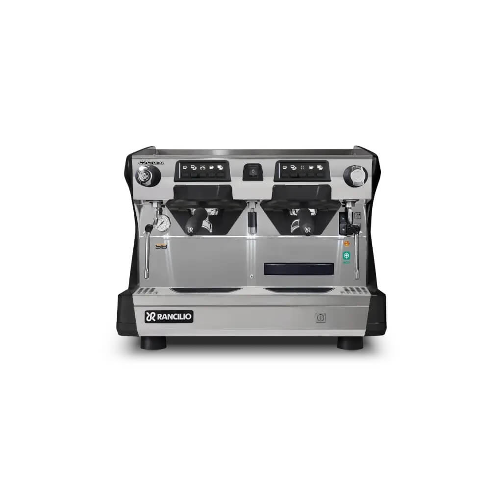 Ekspres dwugrupowy Compact do kawy Classe 5 Eco Crono Wysoka Grupa w kolorze czarnym - przód