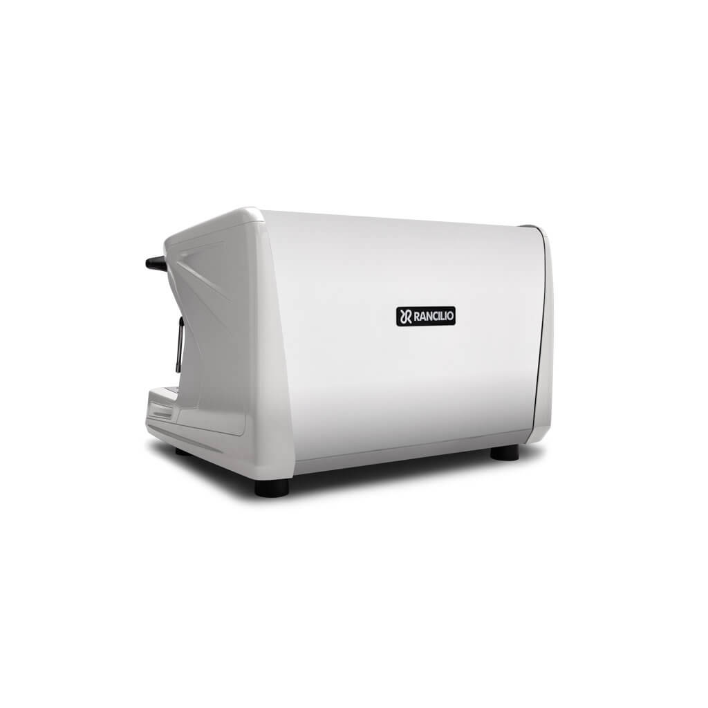 Ekspres 2-grupowy do kawy Classe 7 S - biały, tył, lewy bok Ekspres dwugrupowy do kawy Classe 7 S w kolorze białym - tył, lewy bok