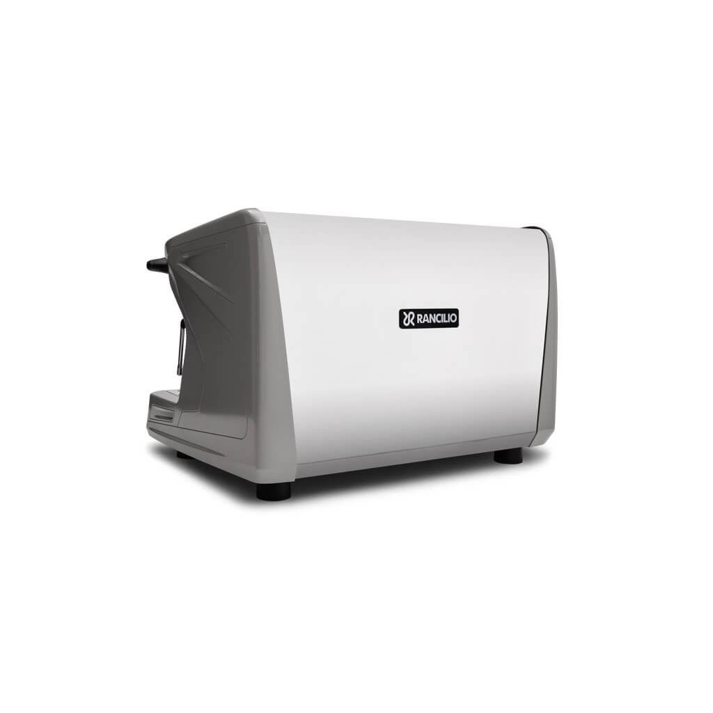 Ekspres 2-grupowy do kawy Classe 7 S - szary, tył, lewy bok Ekspres dwugrupowy do kawy Classe 7 S w kolorze szarym - tył, lewy bok