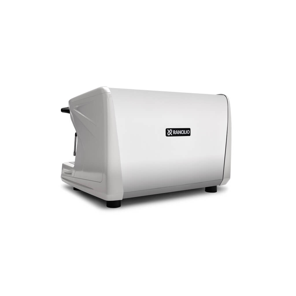 Ekspres dwugrupowy do kawy Classe 7 USB w kolorze białym - tył, lewy bok