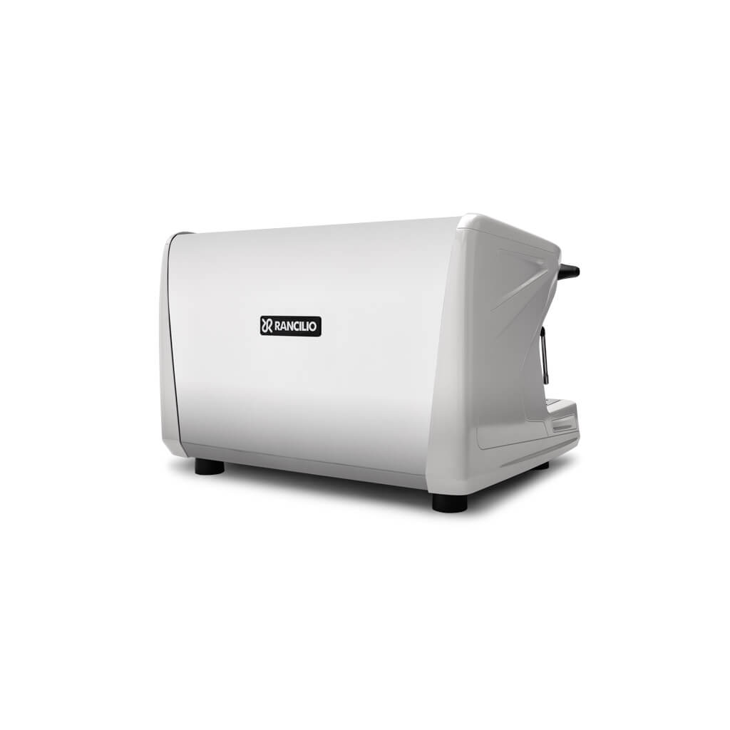 Ekspres dwugrupowy do kawy Classe 7 USB w kolorze białym - tył, prawy bok