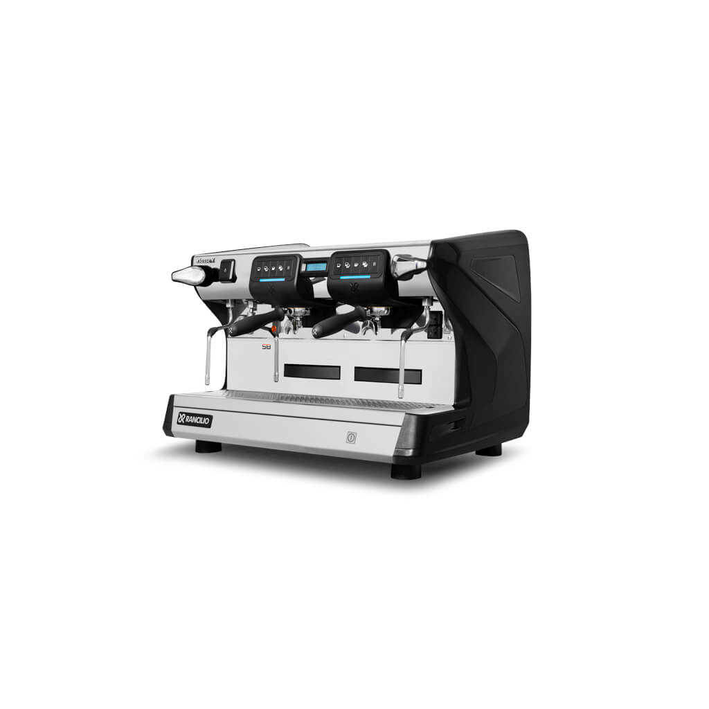 Ekspres dwugrupowy do kawy Classe 7 USB Wysoka Grupa w kolorze czarnym - przód, lewy bok