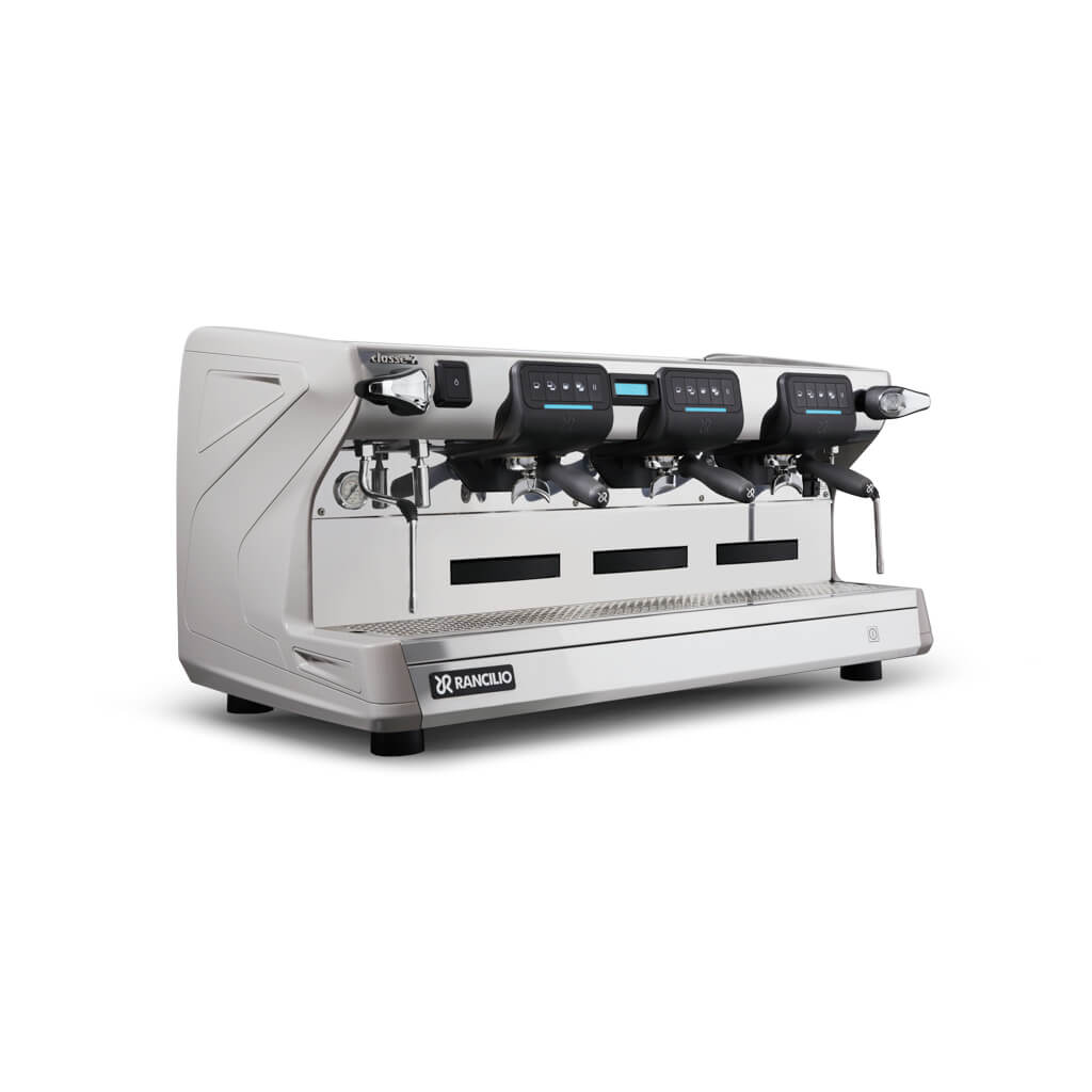 Ekspres trzygrupowy do kawy Classe 7 USB Wysoka Grupa w kolorze szarym - przód, prawy bok