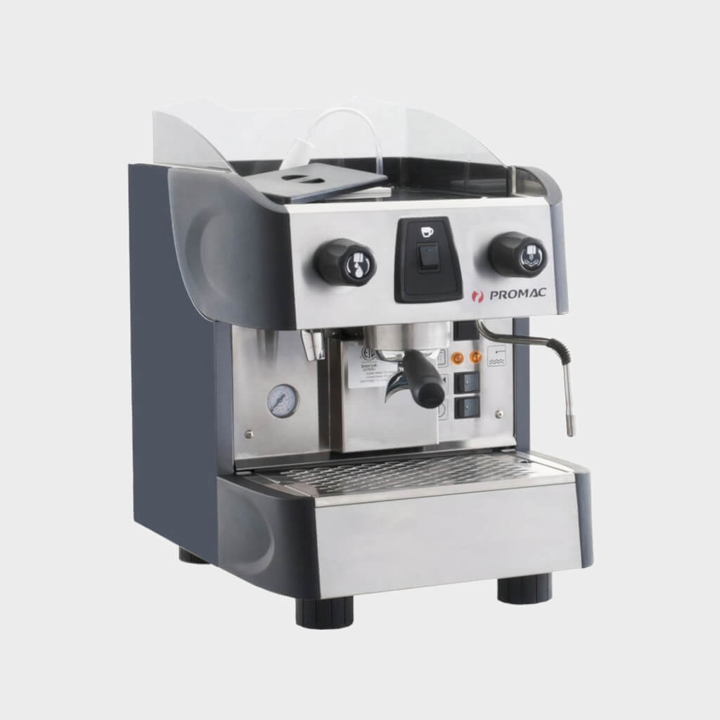 Ekspres dwugrupowy do kawy Compact PU/S - przód, prawy bok