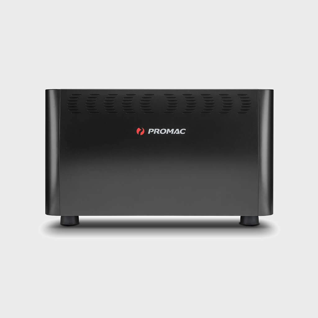 Ekspres dwugrupowy do kawy Green Plus w kolorze czarnym - tył