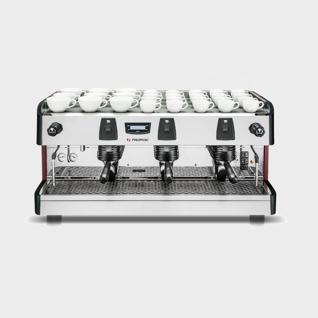 Ekspres trzygrupowy do kawy Green Plus - przód, prawy bok