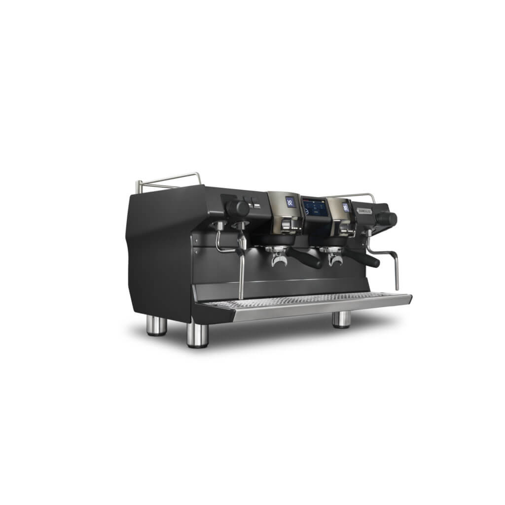 Ekspres dwugrupowy do kawy Invicta w kolorze czarnym - przód, prawy bok