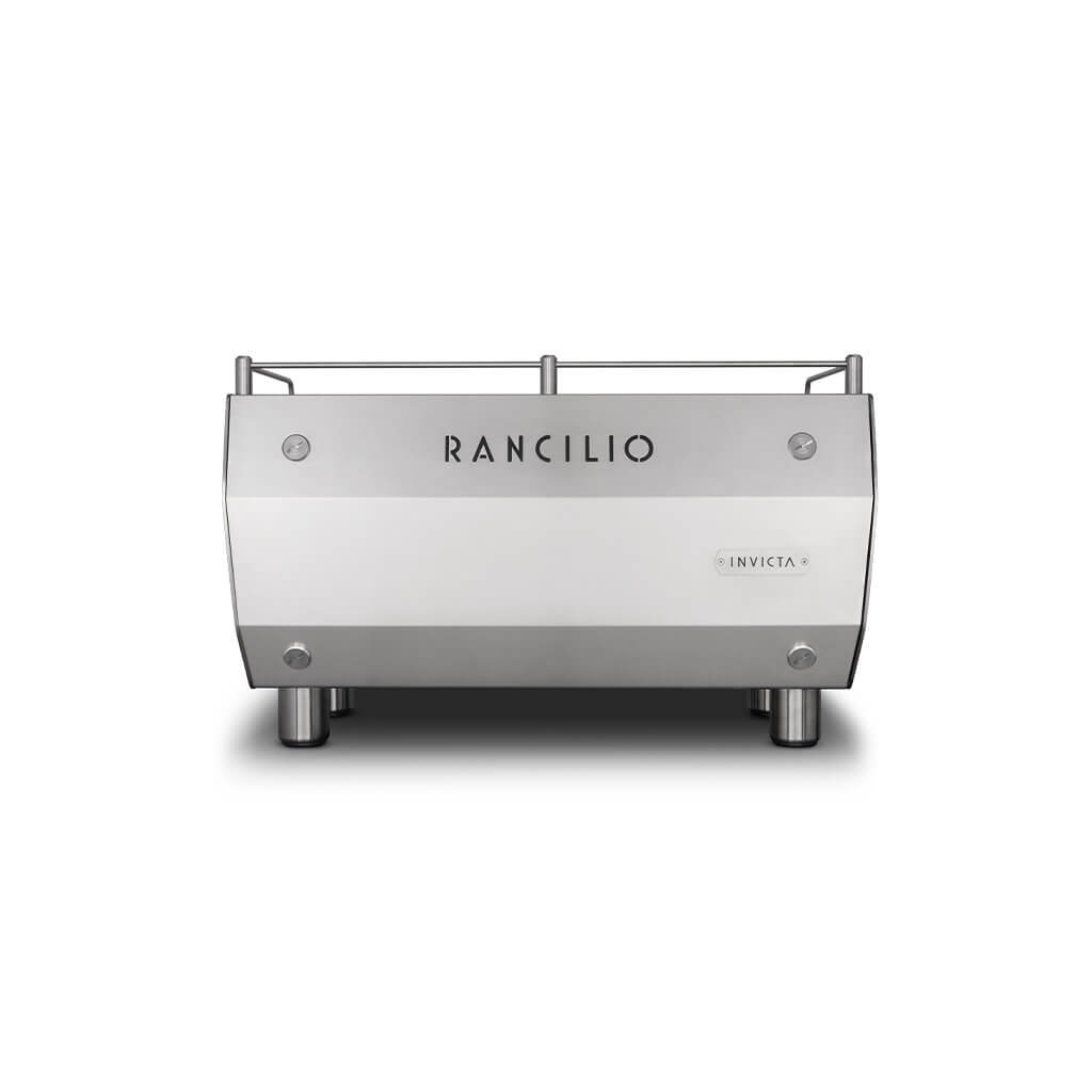 Ekspres dwugrupowy do kawy Invicta w wykończeniu ze stali nierdzewnej - tył