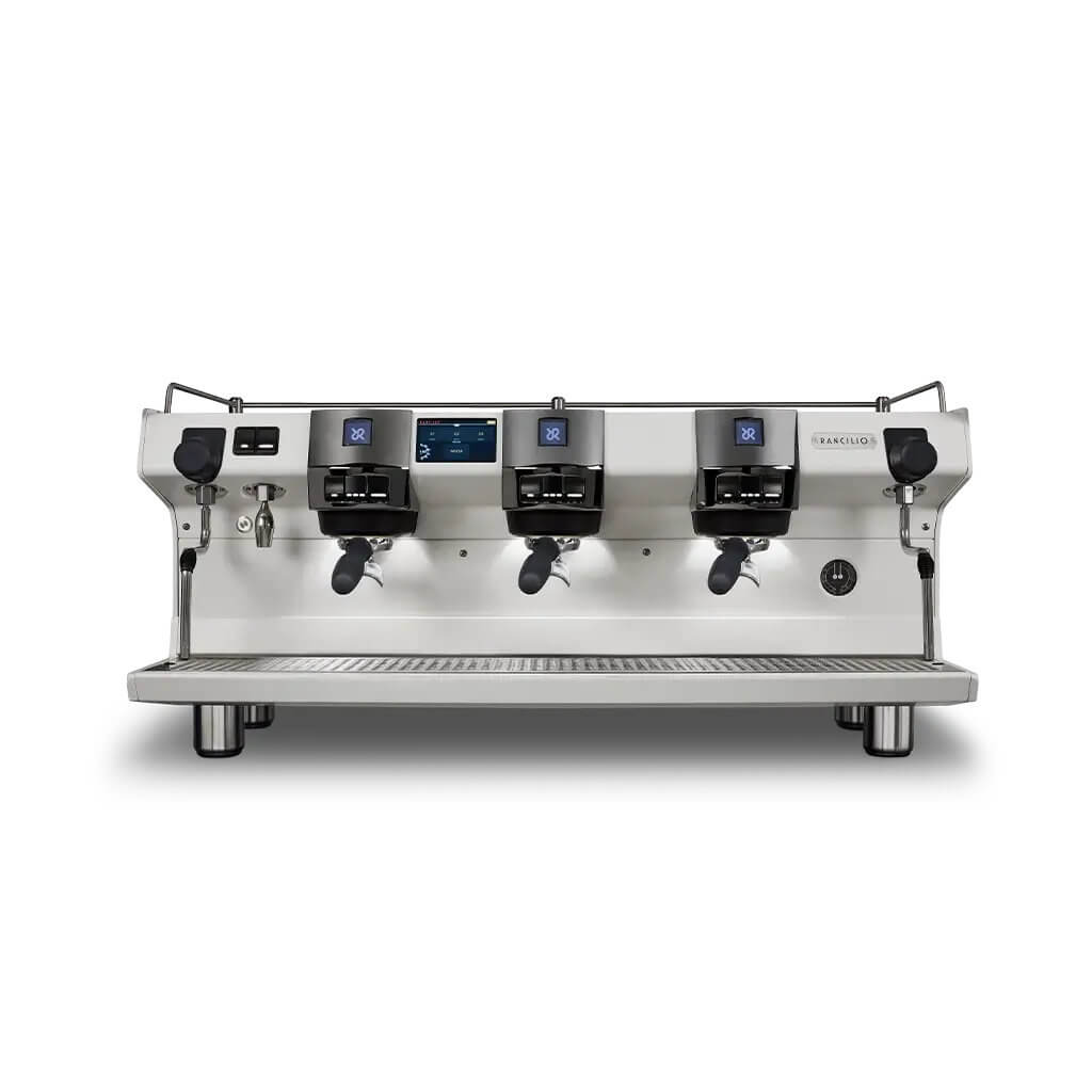 Ekspres trzygrupowy do kawy Invicta w kolorze białym - przód