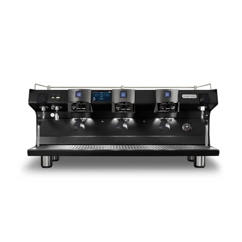 Ekspres trzygrupowy do kawy Invicta w kolorze czarnym - przód