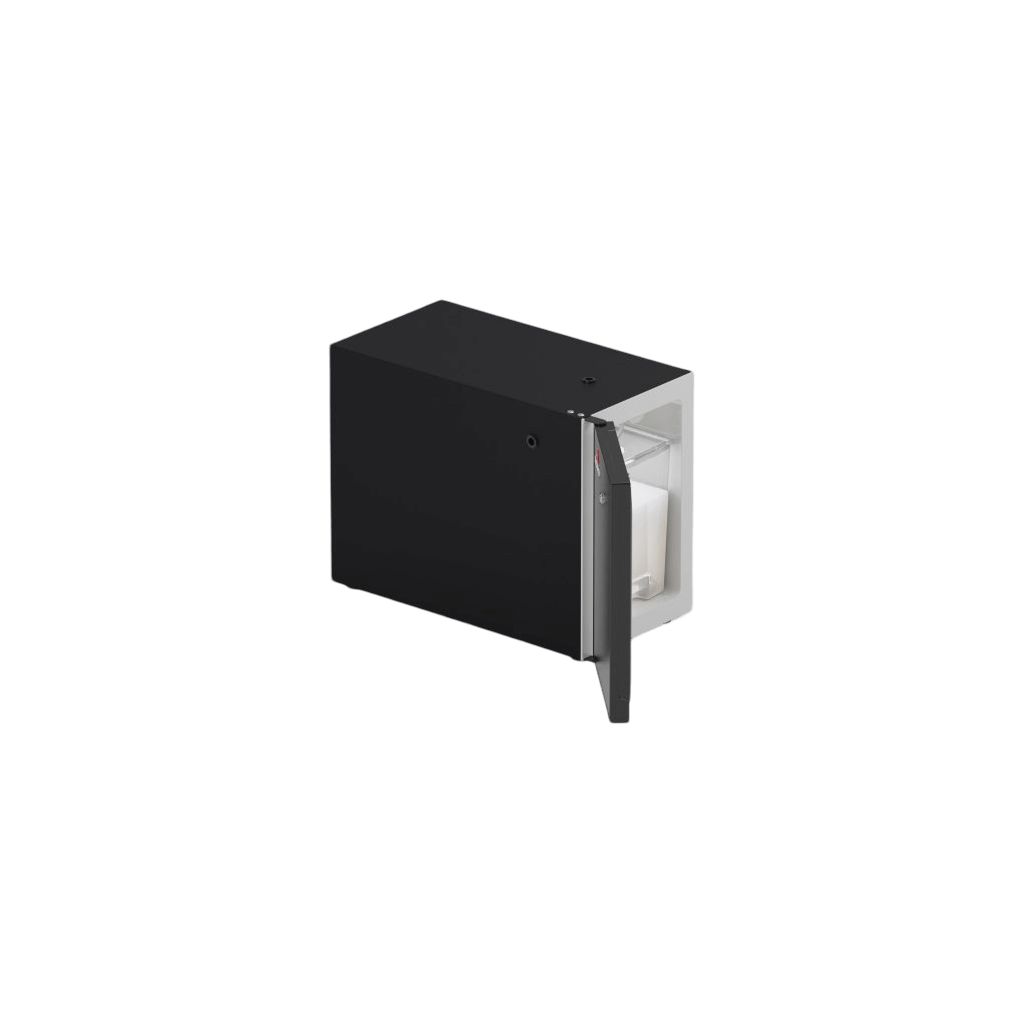 Lodówka na mleko z otwartymi drzwiami Quick Milk - przód, prawy bok