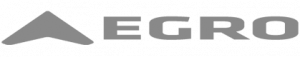 Logo Egro w kolorze szarym