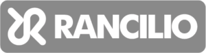 Logo Rancilio w kolorze szarym