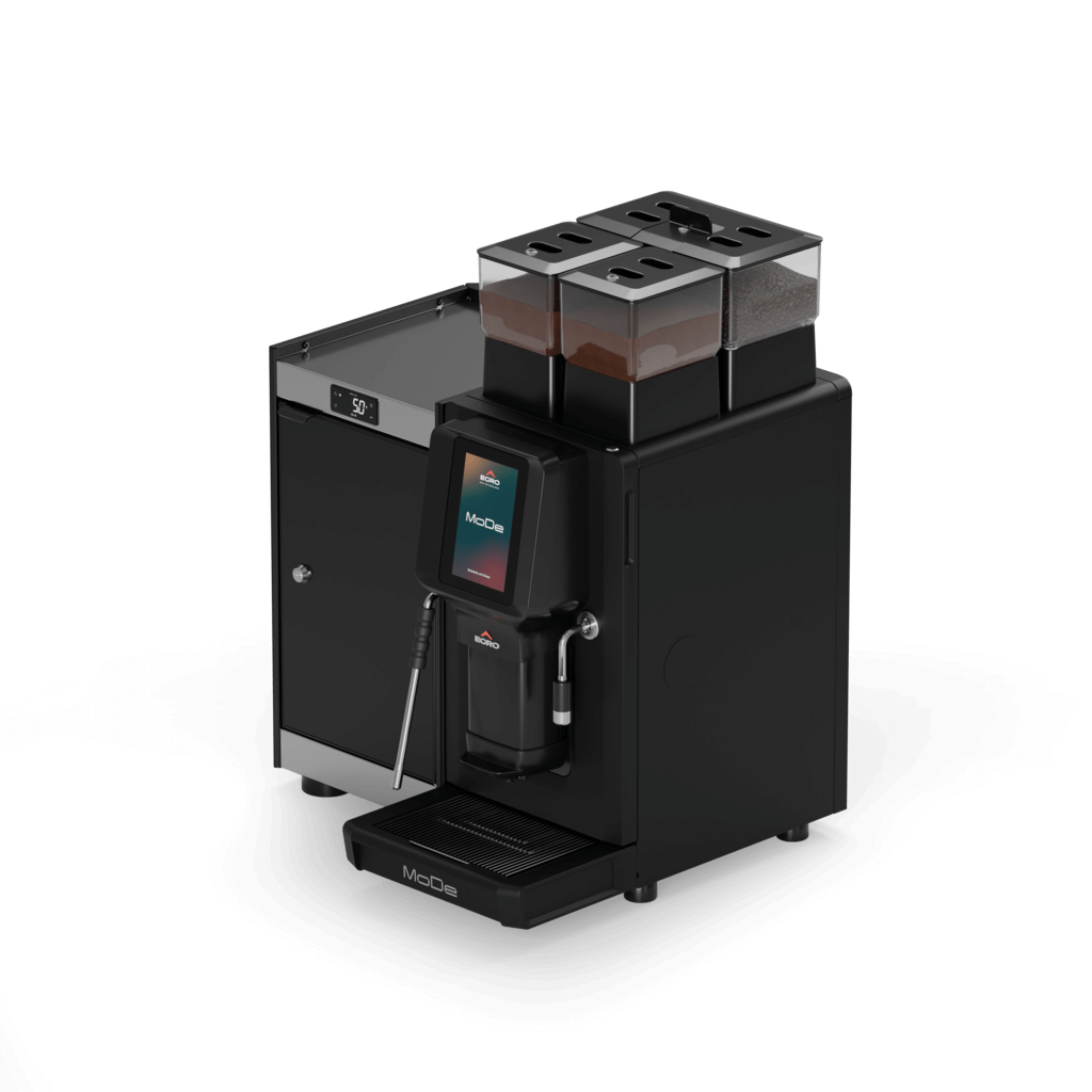 Ekspres do kawy MoDe Pro Milk - przód, lewy bok