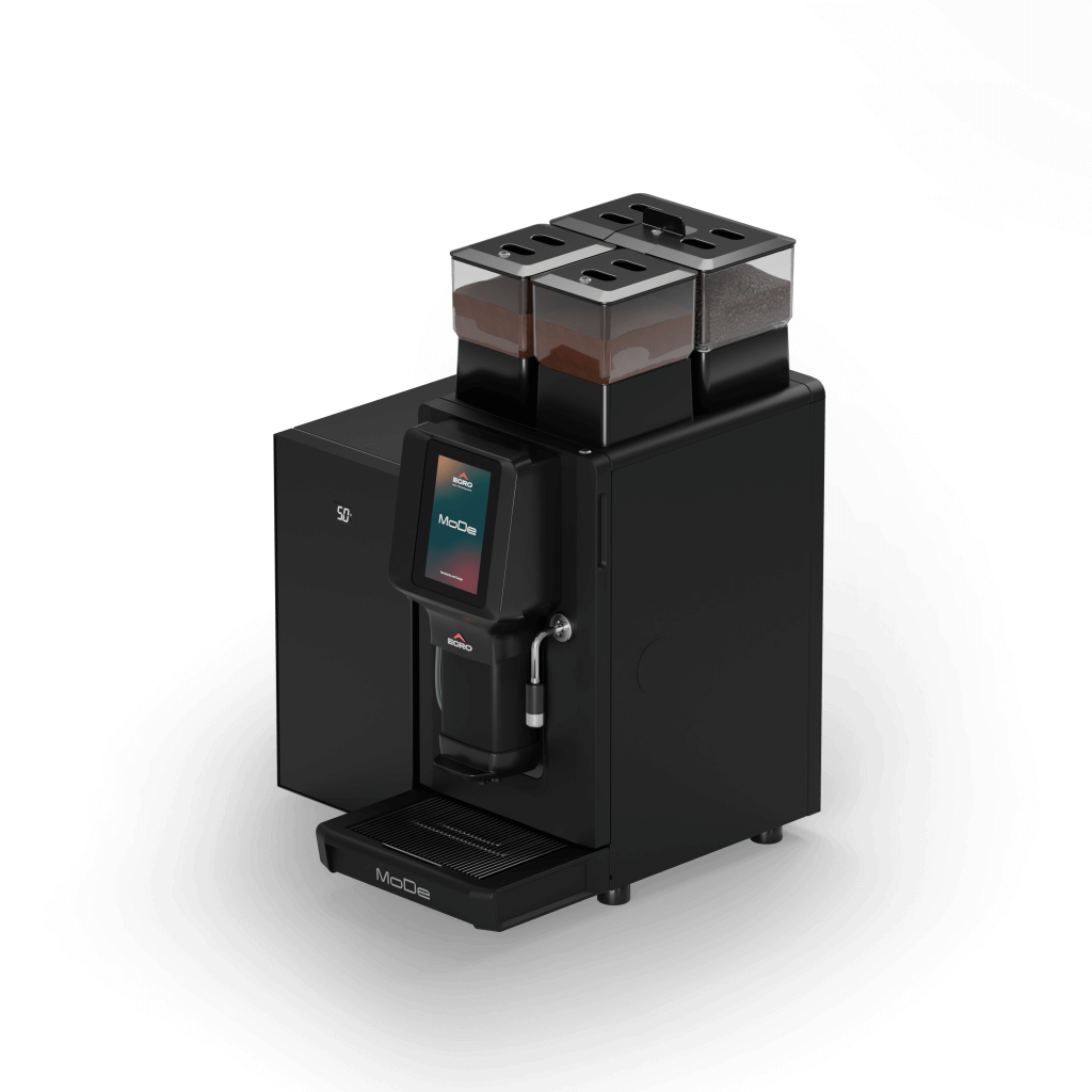 Ekspres do kawy MoDe Quick Milk - przód, lewy bok