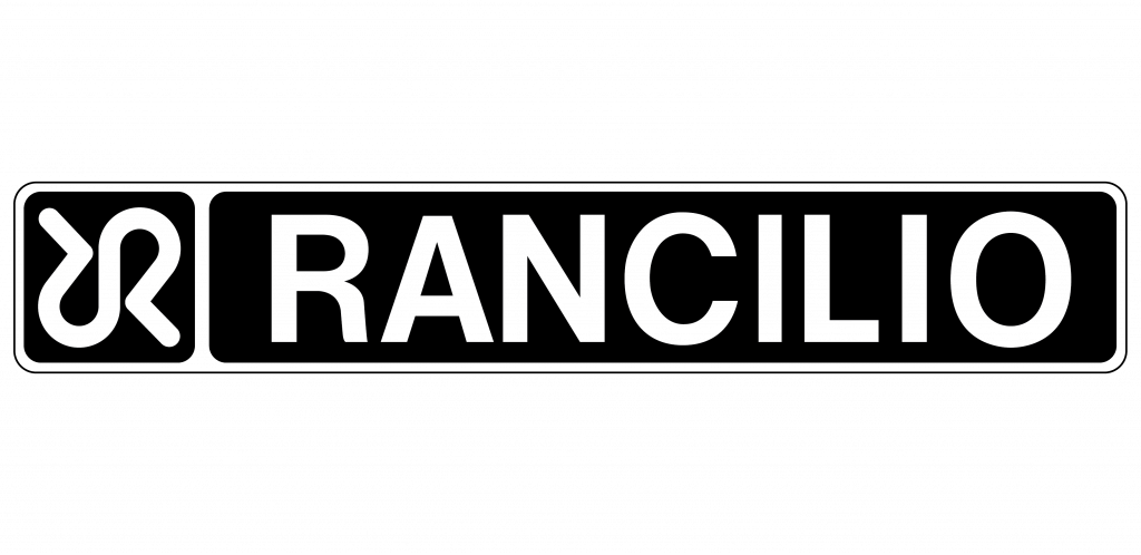 Logo Rancilio i monogram podwójnego R - lata osiemdziesiąte