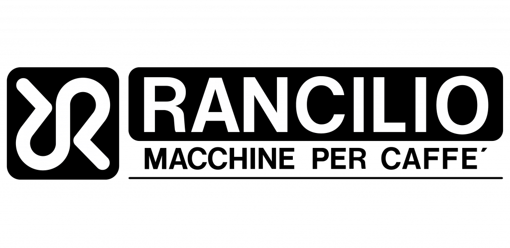 Logo Rancilio w kolorze czarnym - lata osiemdziesiąte