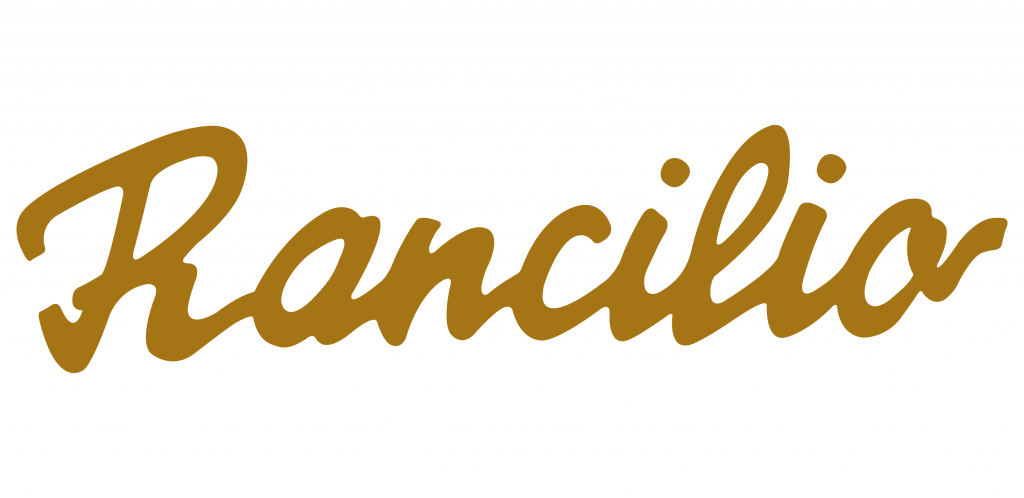 Logo Rancilio w kolorze złotym - lata pięćdziesiąte