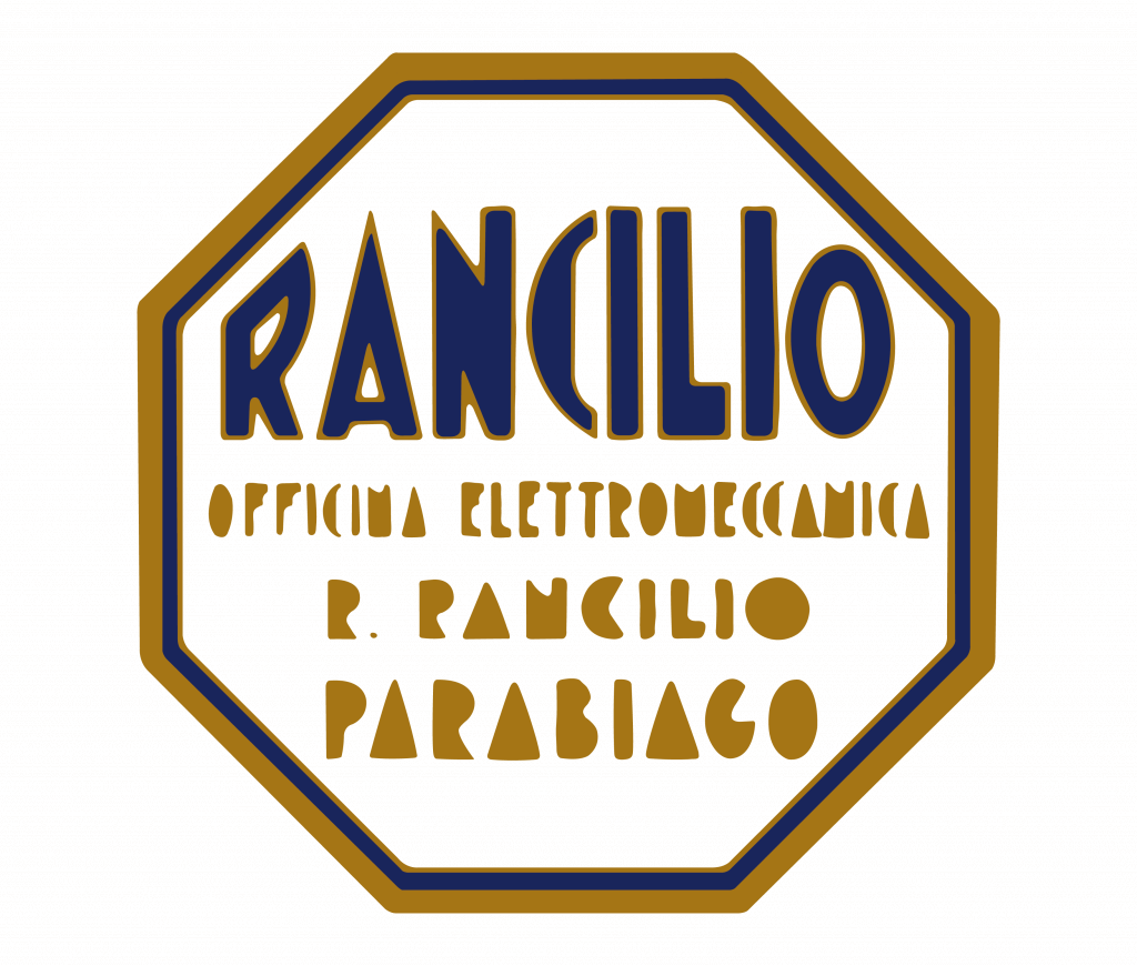 Logo Rancilio w kształcie ośmiokąta foremnego - lata trzydzieste