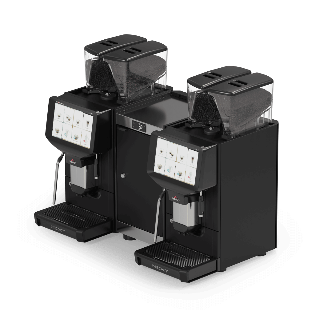 Ekspres do kawy Next X2 NMS+ - przód, lewy bok